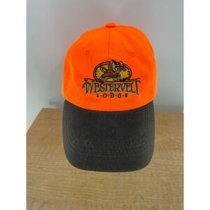 Westervelt Lodge Orange Black Baseball Cap Outdoor Cap Men Adjustable